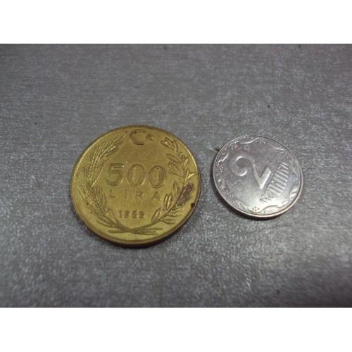монета турция 500 лир 1989 №9359