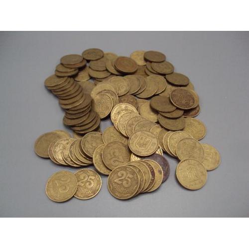 монета украина 25 копеек 1992 луганский чекан лот 105 шт №14977А