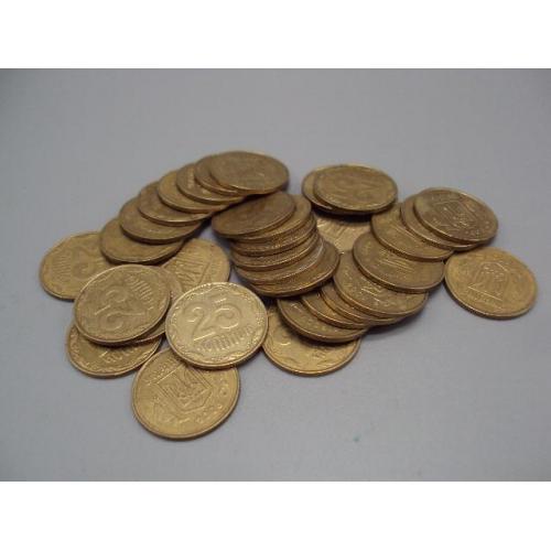 монета украина 25 копеек 2008 лот 34 шт №14982А
