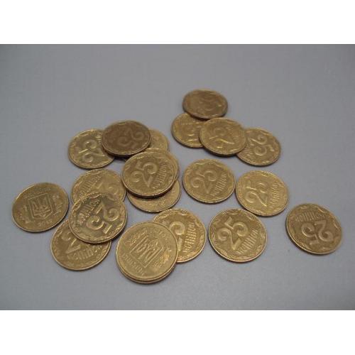 монета украина 25 копеек 2012 лот 21 шт №14998А