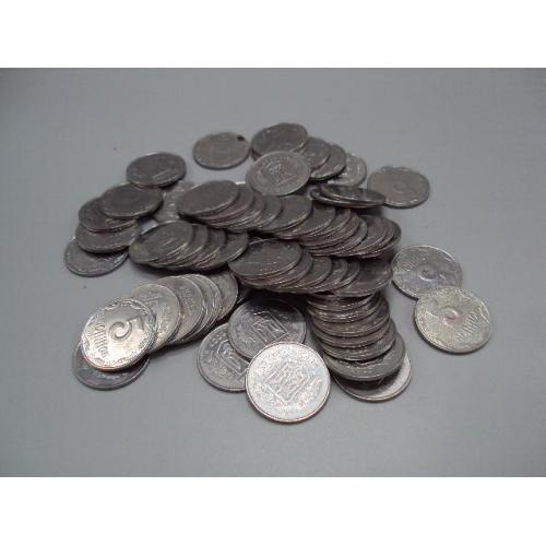 монета украина 5 копеек 2007 лот 65 шт №15030А