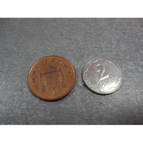монета великобритания 1 пенни 2001 №9634