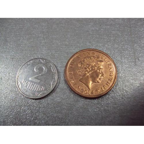 монета великобритания 1 пенни мэн 2014 №8527