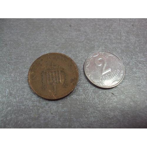 монета великобритания 1 пеннни 1971 №9627