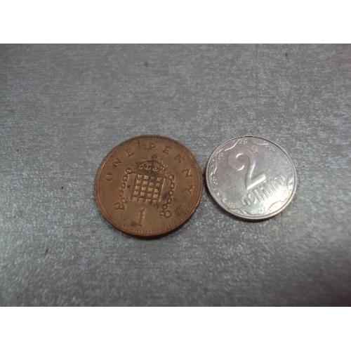 монета великобритания 1 пеннни 1994 №9620
