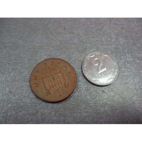 монета великобритания 1 пеннни 2004 №9631