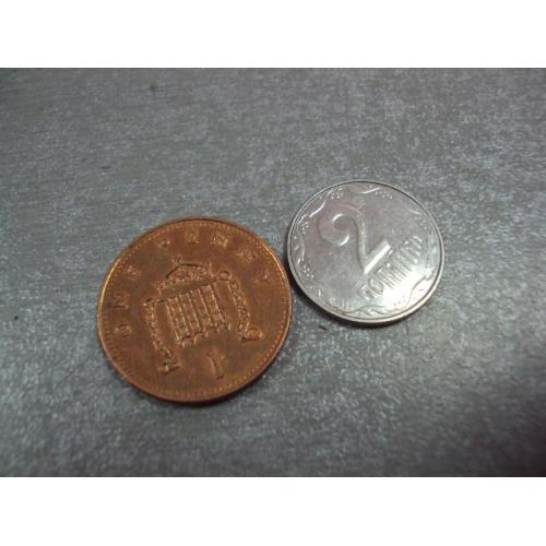 монета великобритания 1 пеннни 2008 №9610