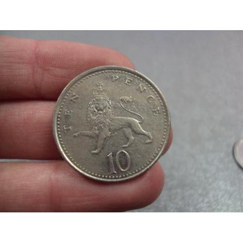 монета великобритания 10 пенсов 2002 №9691