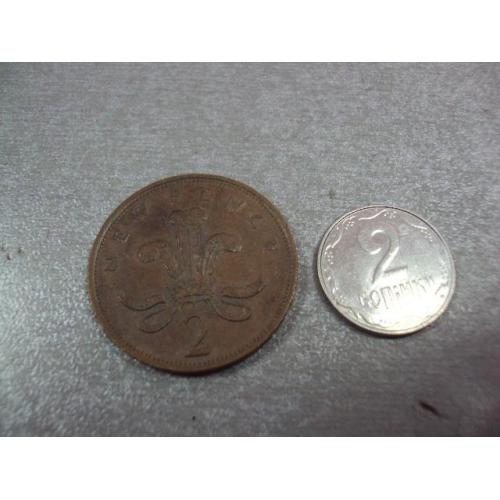 монета великобритания 2 пенса 1980 №9655