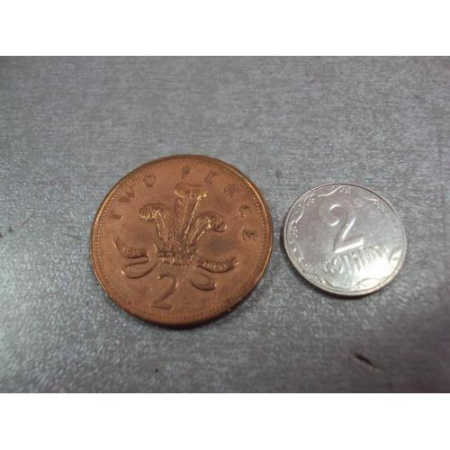 монета великобритания 2 пенса 1994 №9661