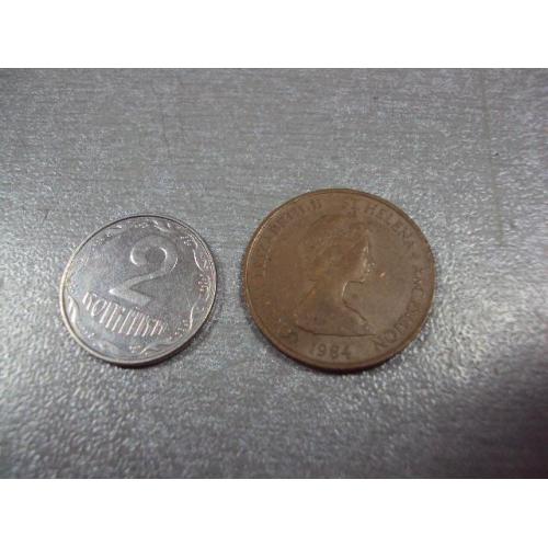 монета великобритания  св. елены 1 пенни 1984 №8528
