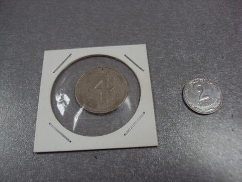 монета жетон 4 диаметр 24 мм №7799