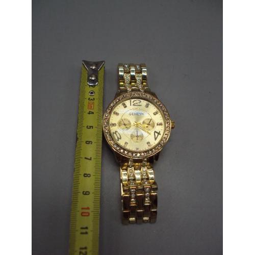 Мужские наручные часы Geneva quartz model SP68 кварц с браслетом длина 21,2 см №15893