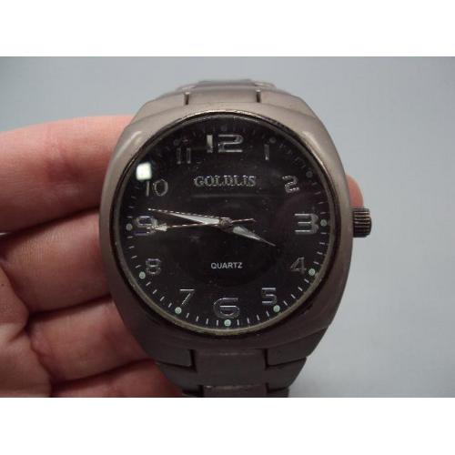 Мужские наручные часы Goldlis quartz Stainless steel back кварц с браслетом не на ходу №14709