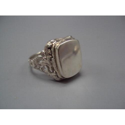 Мужское кольцо ажурный перстень печатка серебро 925 проба Украина вес 10,64 г размер 23,5 №15946