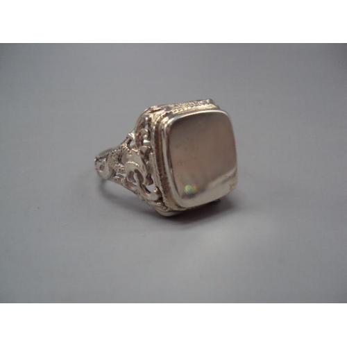 Мужское кольцо ажурный перстень печатка серебро 925 проба Украина вес 12,07 г размер 24 №15947