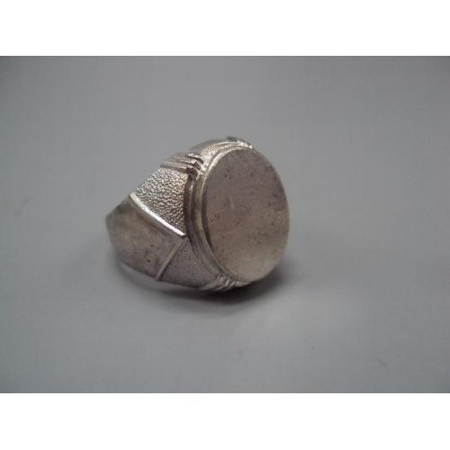 Мужское кольцо овал печатка перстень овальный серебро Украина вес 11,78 г 21 размер №15759