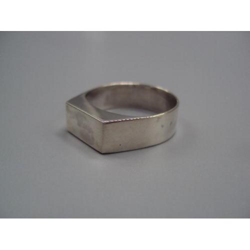 Мужское кольцо перстень печатка прямоугольник серебро 925 проба вес 9,78 г 24 размер новое №14409