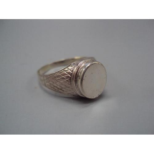 Мужское кольцо перстень овальный печатка овал серебро 925 Украина вес 8,14 г 23,5-24 размер №15785