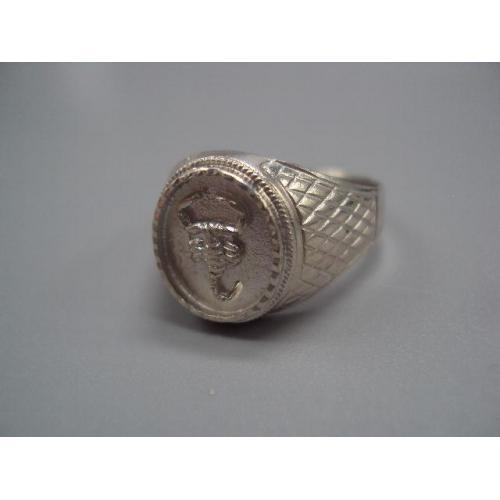 Мужское кольцо перстень печатка Скорпион серебро 875 проба вес 6,51 г 21,5-22 размер новое №14402