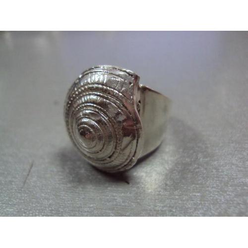Мужское кольцо перстень ракушка печатка серебро 925 проба вес 32,57 г размер 18 клейм нет №13366