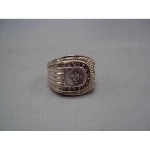 Мужской перстень кольцо печатка серебро 925 проба Украина вес 5,82 г размер 18,5 новое №15114