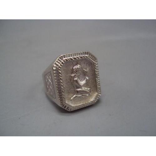 Мужской перстень кольцо печатка зодиак Дева гороскоп серебро Украина вес 9,48 г размер 21 №15145