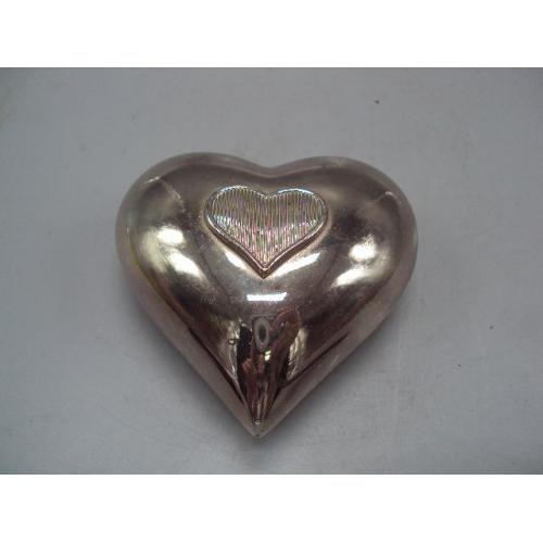 Музыкальная шкатулка сердце Европа сердечко Vera Wang Wedgwood 3,8 х 8,5 х 7,8 см №286