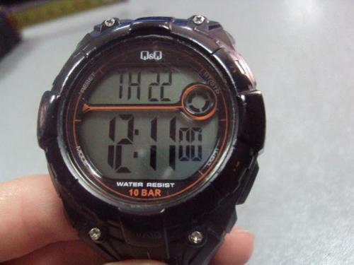 Наручные часы хронометр Q&amp;Q водонепроницаемые на ходу №9514