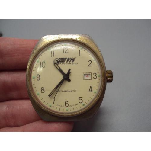 Наручные часы VK Karl-Mark-Stand GDR календарь ГДР не на ходу размер 3,7х3,4 см №14701