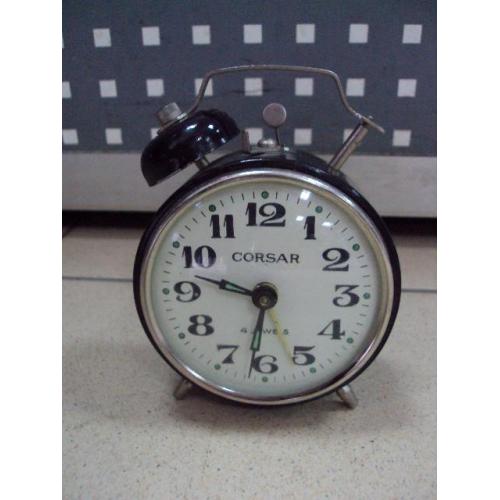Настольные часы будильник Corsar 4 jewels Корсар 4 камня (нет одного колокольчика) №11653