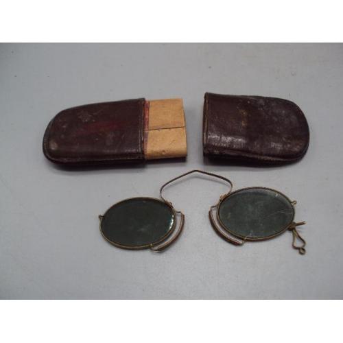 Пенсне и чехол очки антикварные с чехлом длина 19,6 см №14173