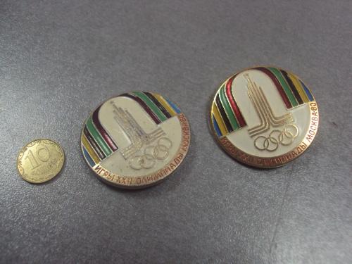 знак олимпиада москва 1980 символ эмблема лот 2 шт №5524