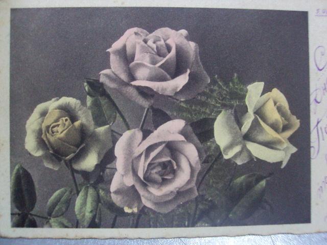 открытка букет роз германия 1947 №1633