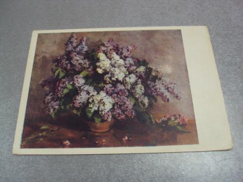 открытка цветкова сирень 1957 №4525