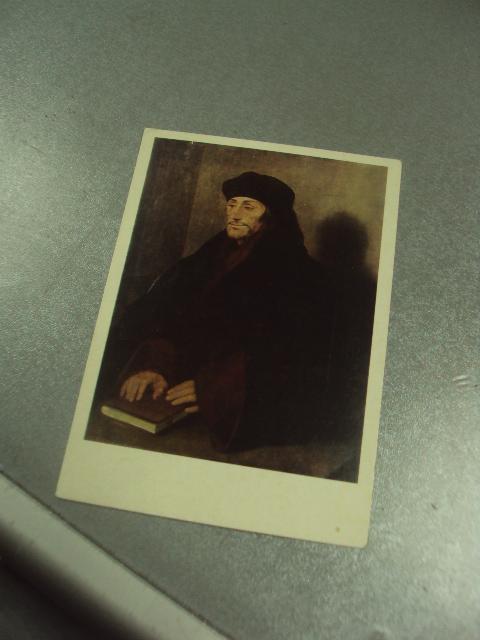 открытка ганс гольбейн портрет эразма роттердамского 1984 №14269м