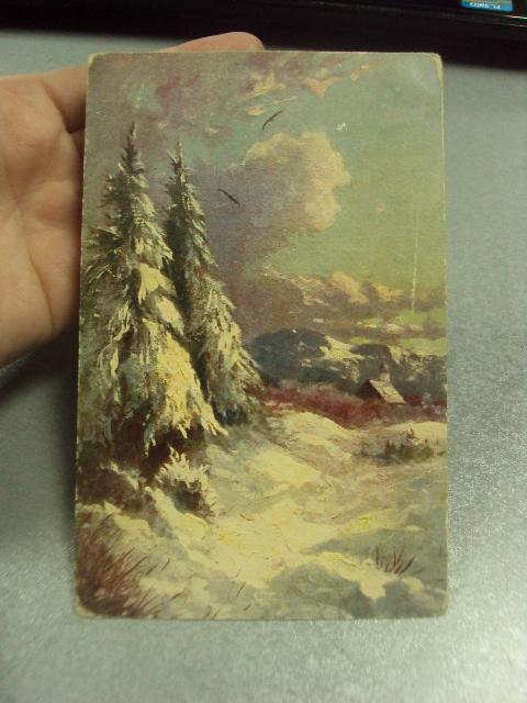 открытка германия зимний лес №12557м