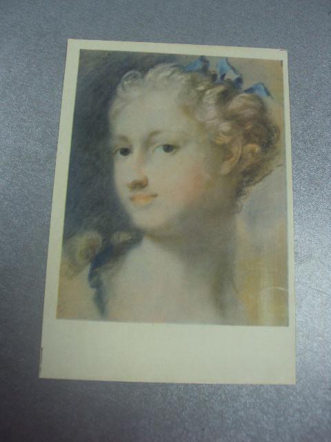 открытка каррейра голова блонлинки №742
