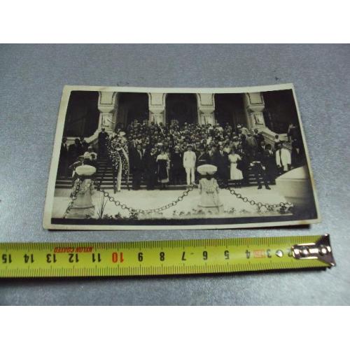 открытка королевская семья династия групповое фото венок №2349