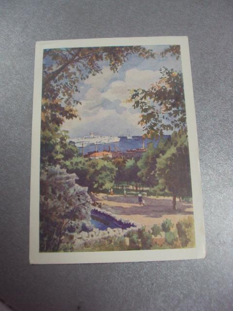 открытка одесса вид с приморского бульвара 1961 житков №4466