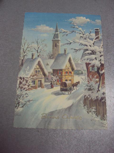 открытка рождество бельгия 1965  №157
