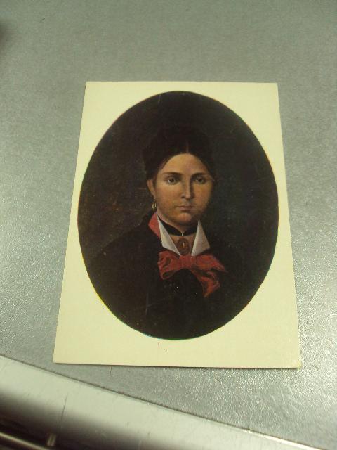 открытка слюсаренко женский портрет 1982 №14312м