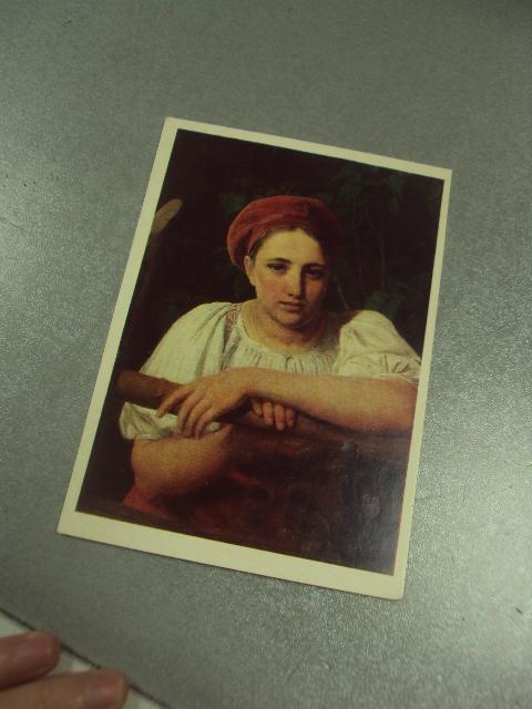 открытка венецианов крестьянка 1984 №13993м