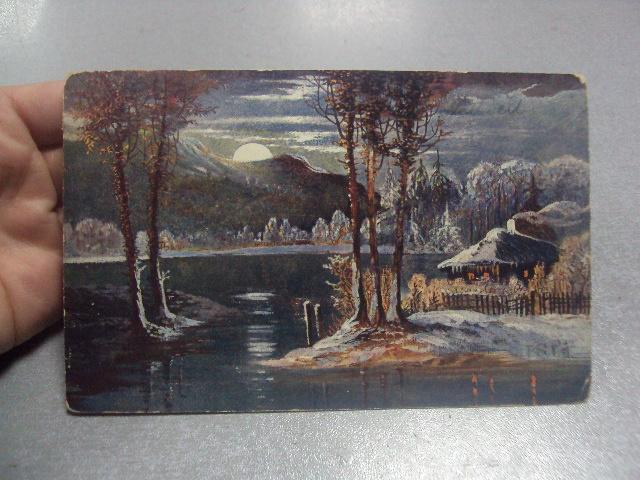 открытка зимний пейзаж австрия 1912 №1678