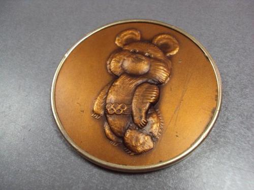 плакетка олимпийский мишка олимпиада москва 1980 10см №10087