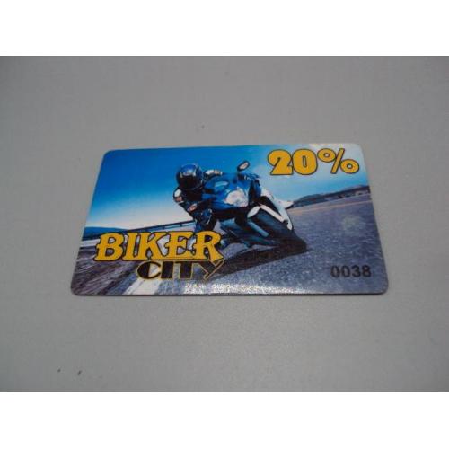 пластиковая карточка biker city №14817