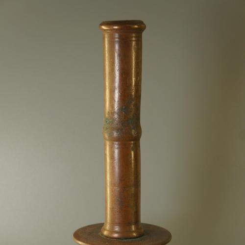 Подсвечник колонна бронза высота 26 см (№ 1245)