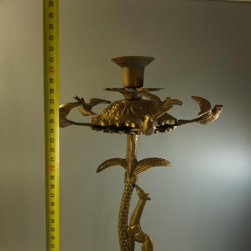 Подсвечник детали к подсвечнику африканские мотывы жираф птички высота 31 см (№1918) №10634