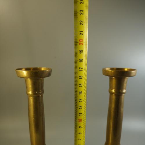 Подсвечники пара колонна подсвечник высота 17 см лот 2 шт (№ 1066)