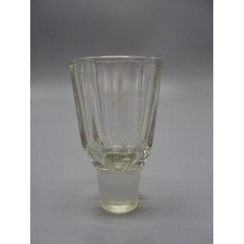 Пробка крышка от графина стекло стопка рюмка графин чарка высота 8,3 см, диаметр 4,8 см №18655